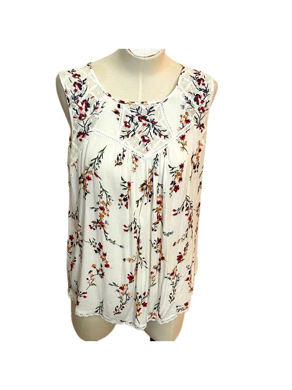 Mason &Belle Floral Sleeveless Blouse
